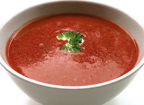 Grilled beet soup